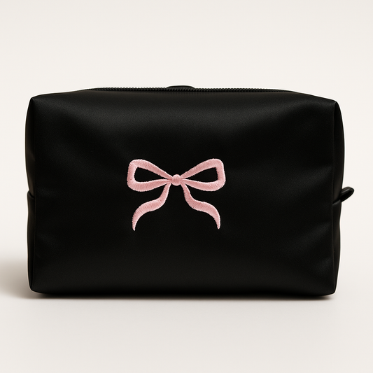 Satin Noir Essentials Pouch