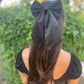Midnight Satin Bow