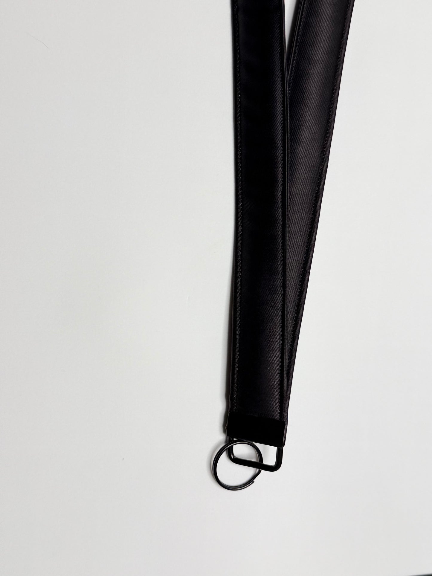 Satin Noir Lanyard