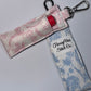 Blush Bloom Lip Balm Holder Keychain