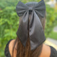 Midnight Satin Bow