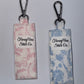 Blush Bloom Lip Balm Holder Keychain