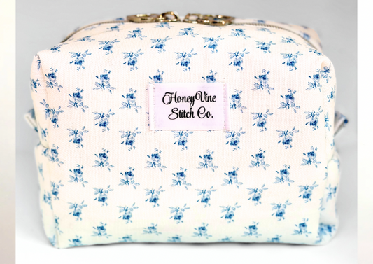 Blue Blossom Essentials Pouch